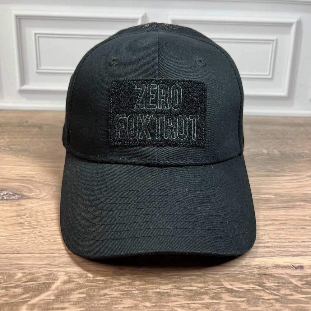 Zero Foxtrot Trucker Hat Black Tactical Mesh Snapback Cap Unisex OSFM